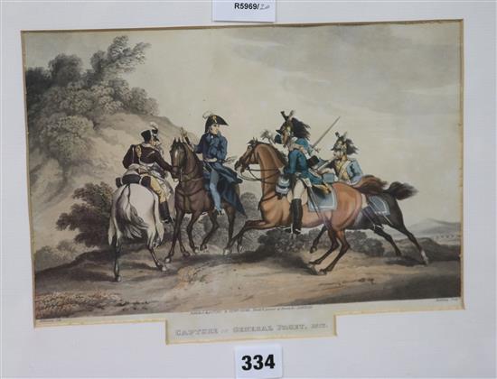 After Atkinson, lithograph, Capture of General Paget, 1812 and After J. Gould and H.c. Richter, lithograph, 19 x 28cm and 52.5 x 34cm